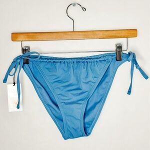 New Shade & Shore Blue Bikini Bottom with Side Ties M (8-10)